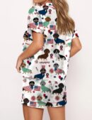 Dachshund 4th Of July Satin Pajama Set For Women