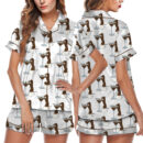 Dachshund Espresso Martini Pajama Set For Women