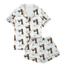 Dachshund Espresso Martini Pajama Set For Women