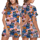Kpop Pumpkin Halloween Satin Pajamas Set