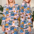 Kpop Pumpkin Halloween Satin Pajamas Set