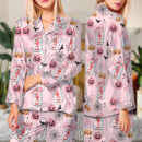 Diet Pumpkin Halloween Satin Pajamas Set For Women