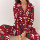 Dr Pepper Christmas Satin Pajamas Set For Women