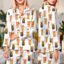 Dr Pepper Halloween Satin Pajama Set For Women