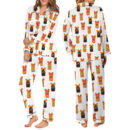 Dr Pepper Halloween Satin Pajama Set For Women