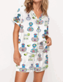Drink Mexico Satin Pajama Set For Women