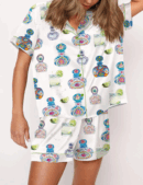 Drink Mexico Satin Pajama Set For Women