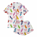 Energy Drink Coquette Bow Satin Pajama Set