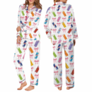 Energy Drink Coquette Bow Satin Pajama Set