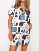 Equestrian Horse Show Silk Satin Pajama Set