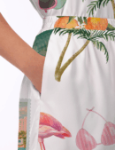Florida Palm Beach Silk Satin Pajama Set For Women