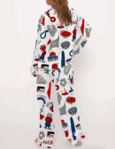Free Palestine Silk Satin Pajama Set For Women