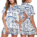 Game Day Loungewear Satin Pajamas Set