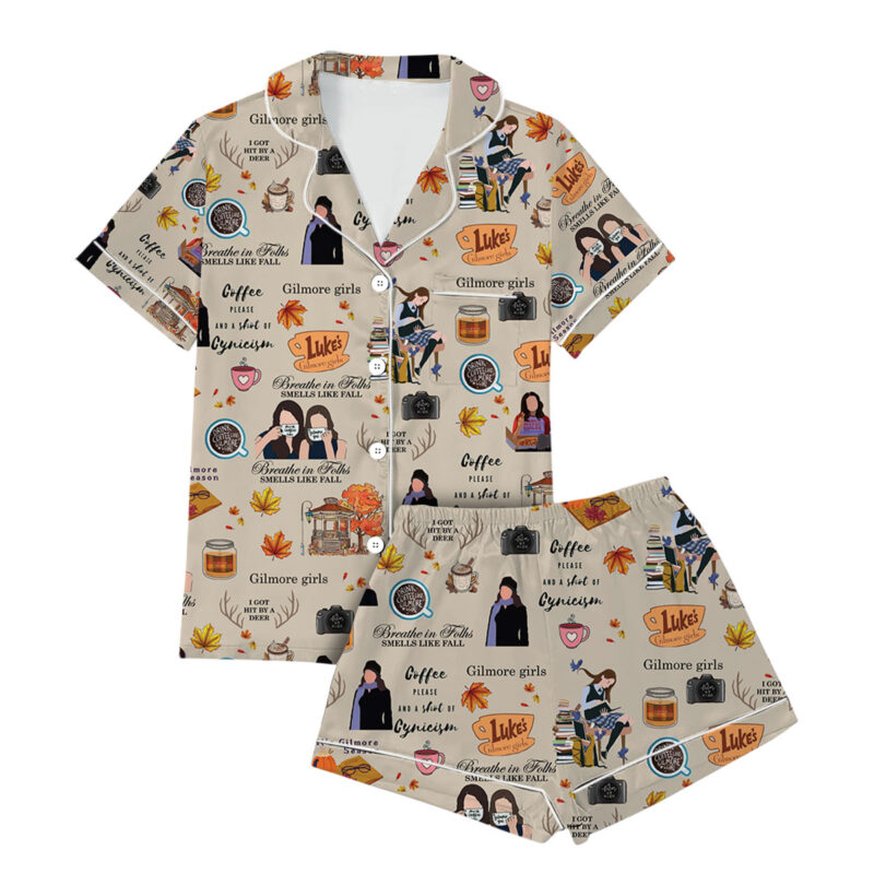 Gilmore Girls Satin Pajamas Set For Women
