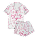 Going To The Chapel Satin Pajamas Set For Women