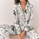 Going To The Chapel Silk Satin Pajamas Set