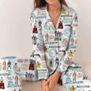 Hamilton Musical Satin Pajamas Set For Women