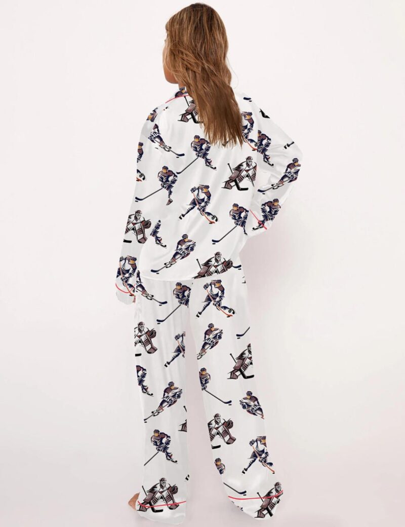 Hockey Silk Satin Pajama Set For Women