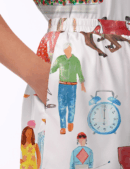 Horse Racing Festival Satin Pajamas Set For Women