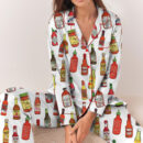 Hot Sauce Silky Satin Pajama Set For Women