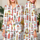 Hot Sauce Silky Satin Pajama Set For Women