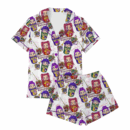 Kpop Movie Ramyeon Satin Pajamas Set For Women