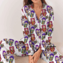 Kpop Movie Ramyeon Satin Pajamas Set For Women