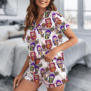 Kpop Movie Ramyeon Satin Pajamas Set For Women