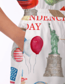 Independence Day Silk Satin Pajama Set For Women