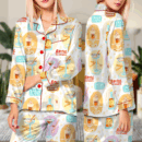 Irish Coffee Satin Pajamas Set For Women
