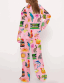 Key West Florida Silk Travel Satin Pajama Set For Women