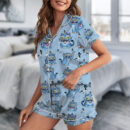 Kpop Movie Tiger Satin Pajamas Set For Women