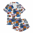 Kpop Demon Pumpkin Halloween Satin Pajamas Set