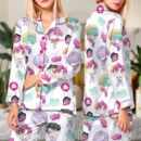 Kpop Idol Satin Pajamas Set For Women
