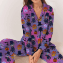 Kpop Movie Halloween Satin Pajamas Set For Women