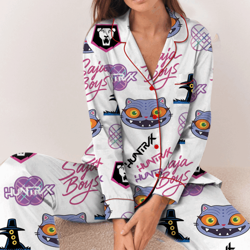 Kpop Movie Satin Pajamas Set For Women