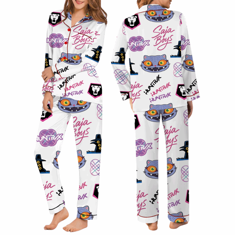 Kpop Movie Satin Pajamas Set For Women