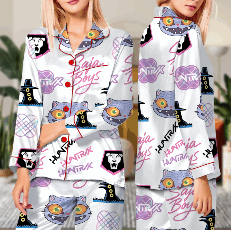 Kpop Movie Satin Pajamas Set For Women