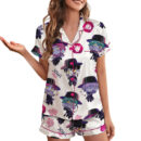Kpop Music Satin Pajamas Set For Women