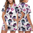 Kpop Music Satin Pajamas Set For Women
