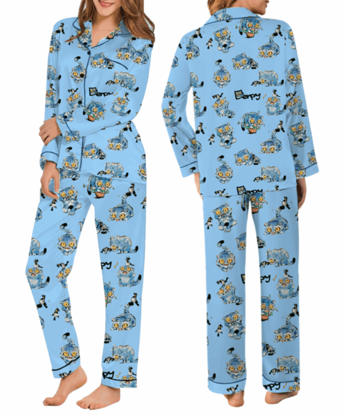 Kpop Demon Silk Satin Pajamas Set For Women