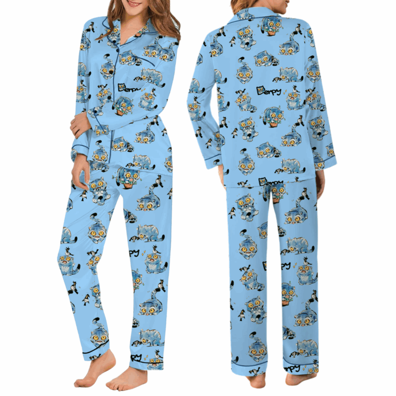 Kpop Demon Silk Satin Pajamas Set For Women