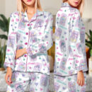 Kpop Soda Pop Satin Pajamas Set For Women