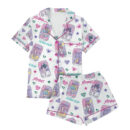 Kpop Soda Pop Satin Pajamas Set For Women