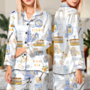 Lisbon Portugal Travel Silky Satin Pajama Set