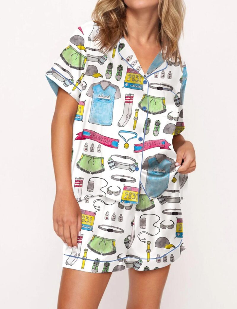 Marathon Running Gear Satin Pajama Set For Women