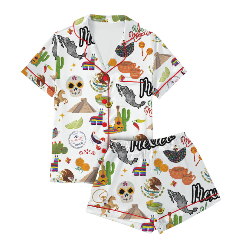 Mexico Satin Pajama Set For Women