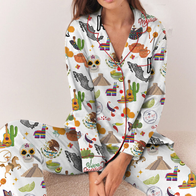 Mexico Satin Pajama Set For Women