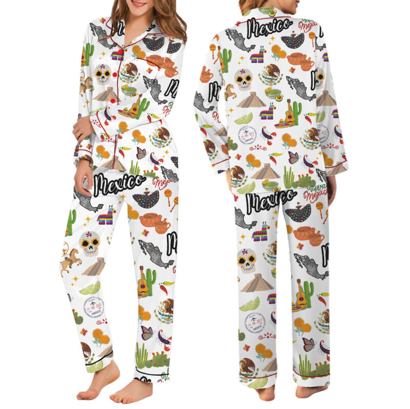 Mexico Satin Pajama Set For Women