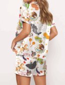 Mexico Silk Satin Pajama Set For Women